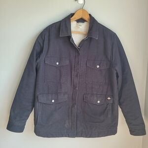Dickies Women's Duck Sherpa Lined Chore Coat Size M